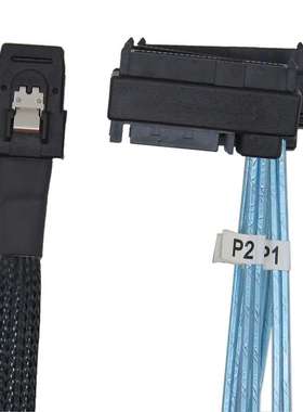 优选MiniSAS36PSFF8087转SFF-8482SAS29+15PSATA阵列卡传输连接线