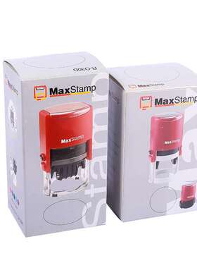 吉普生maxstamp 回墨印 章日期带日期印面翻斗印回墨印材 料 .