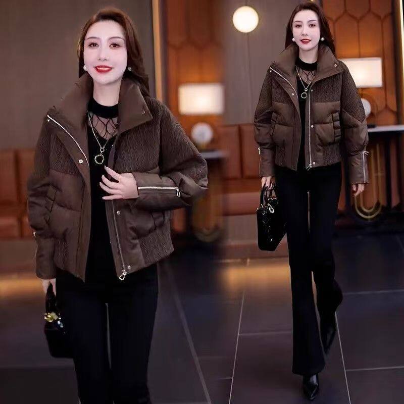 短款棉服女冬季新款洋气韩版设计感小个子加厚面包服感