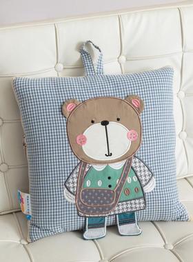 全棉手提式抱枕被两用2025一新子UNW款午睡毯二合车载靠枕枕头子