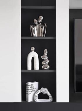 新现代抽象条纹个艺术居性小众样板间家装饰品酒柜摆设款客XKL厅