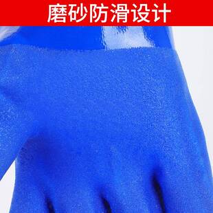 作男胶皮防水碱 防油手套耐油防滑酸耐882磨工加厚劳保工业防冬季