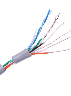 A00灰色厂家超五类线DIB非屏蔽UP5TE双4绞线POE网足300m