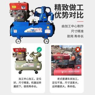 8动打补胎空油压高压气泵打黄油储气罐 机柴机空压机流8匹0.6