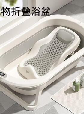 洗物澡盆狗狗QWN猫咪专用沐浴盆小泡桶澡可折叠浴缸宠毛孩子洗澡