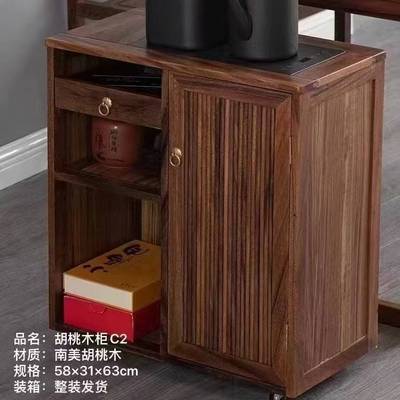 湛卢茶具 厂家直批各种实木茶盘茶车茶水柜 电磁炉四合一组合茶盘