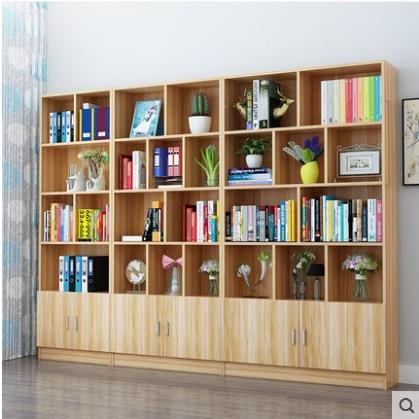 书柜实木书架自由书组合简约现代童白色省儿ULM空橱间落地收纳柜