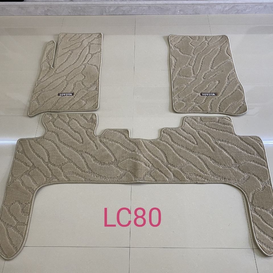 适用陆地巡洋舰LC80脚垫93款96款lc80地毯专车毛毯绒面汽车脚踏垫