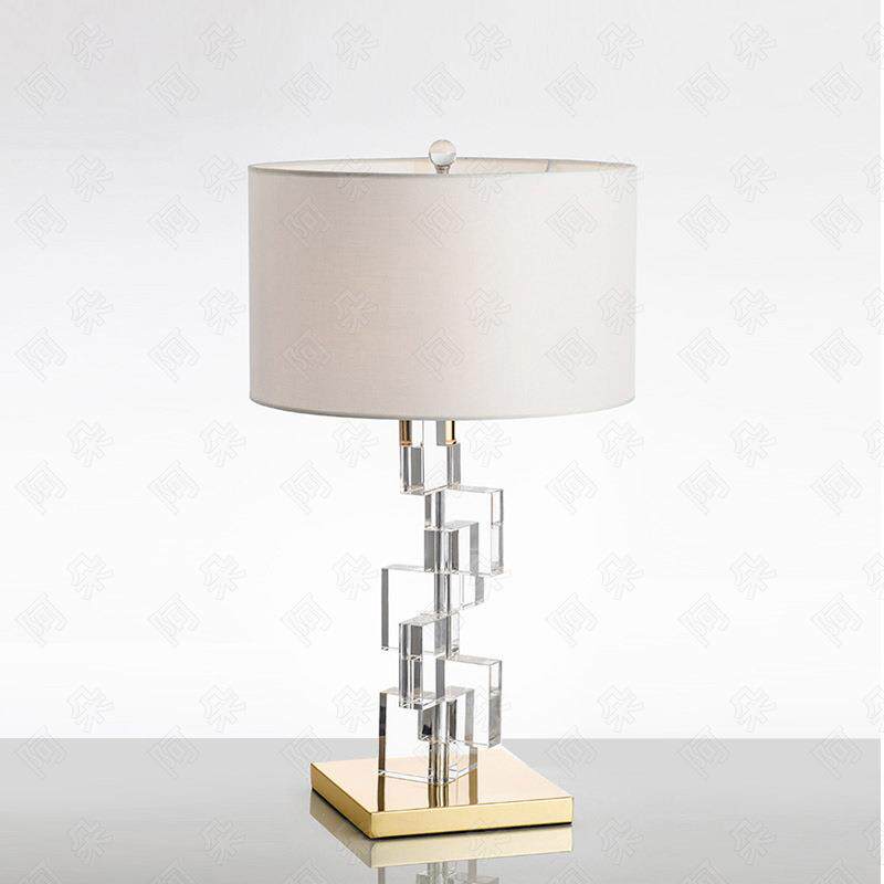 台灯卧室床头灯简约现代温馨浪漫客厅台灯水晶北欧个性创意1300
