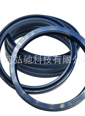 蓝色双唇活塞杆油封轴用密封圈T20 Y型 BS 190*210*14.6