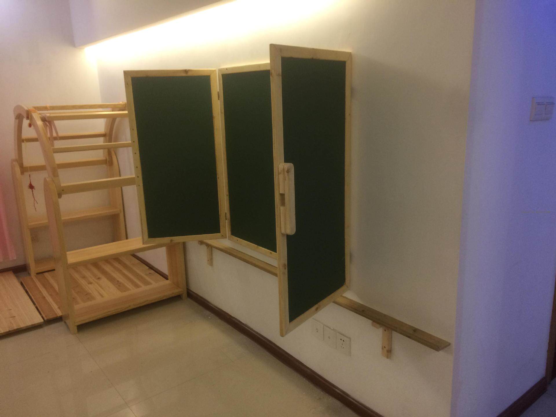 实木边框折叠造型黑色绿色单面双面黑板黑板