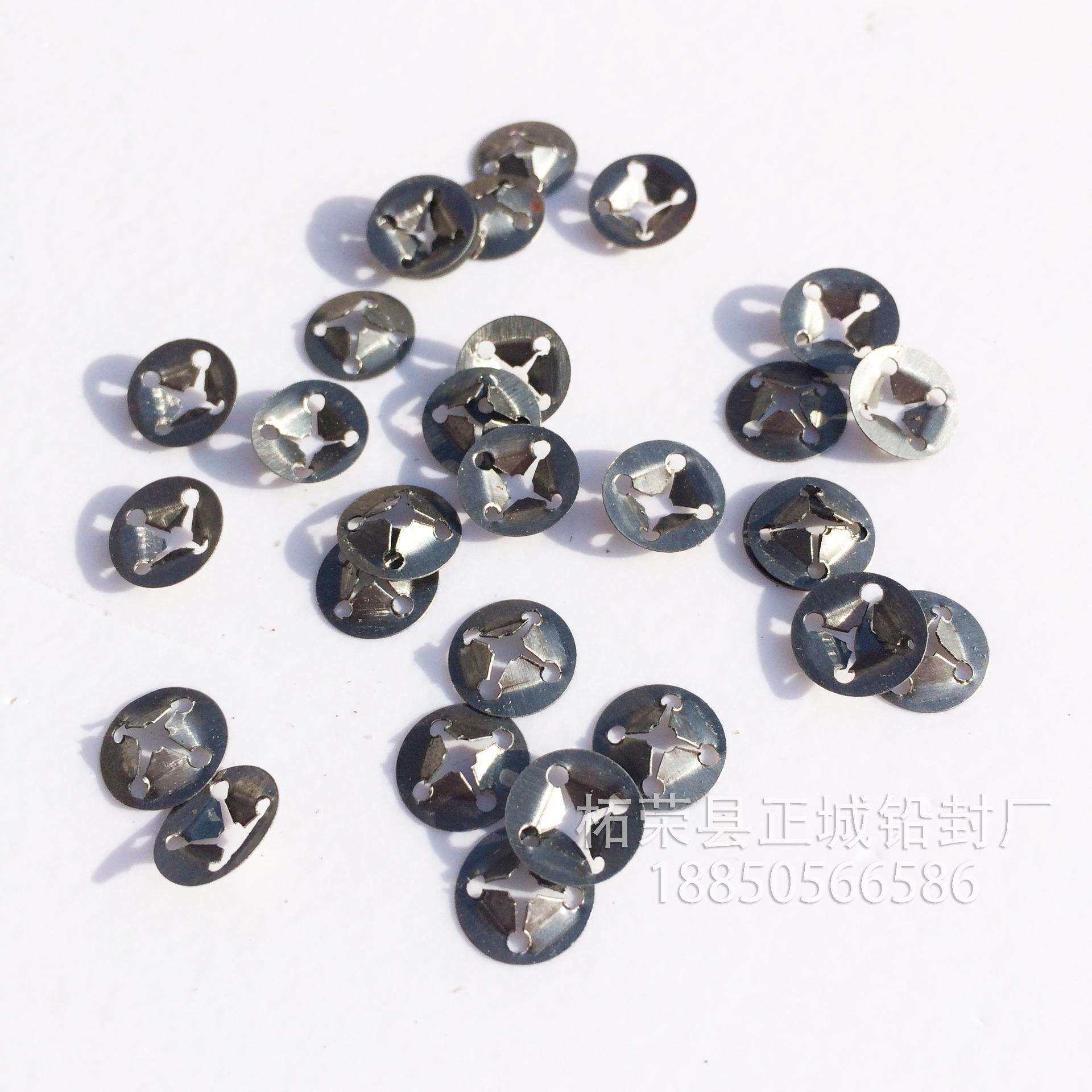 铅封配件一次性卡扣卡片铁片一箱1万个五金密封铝型材密封件