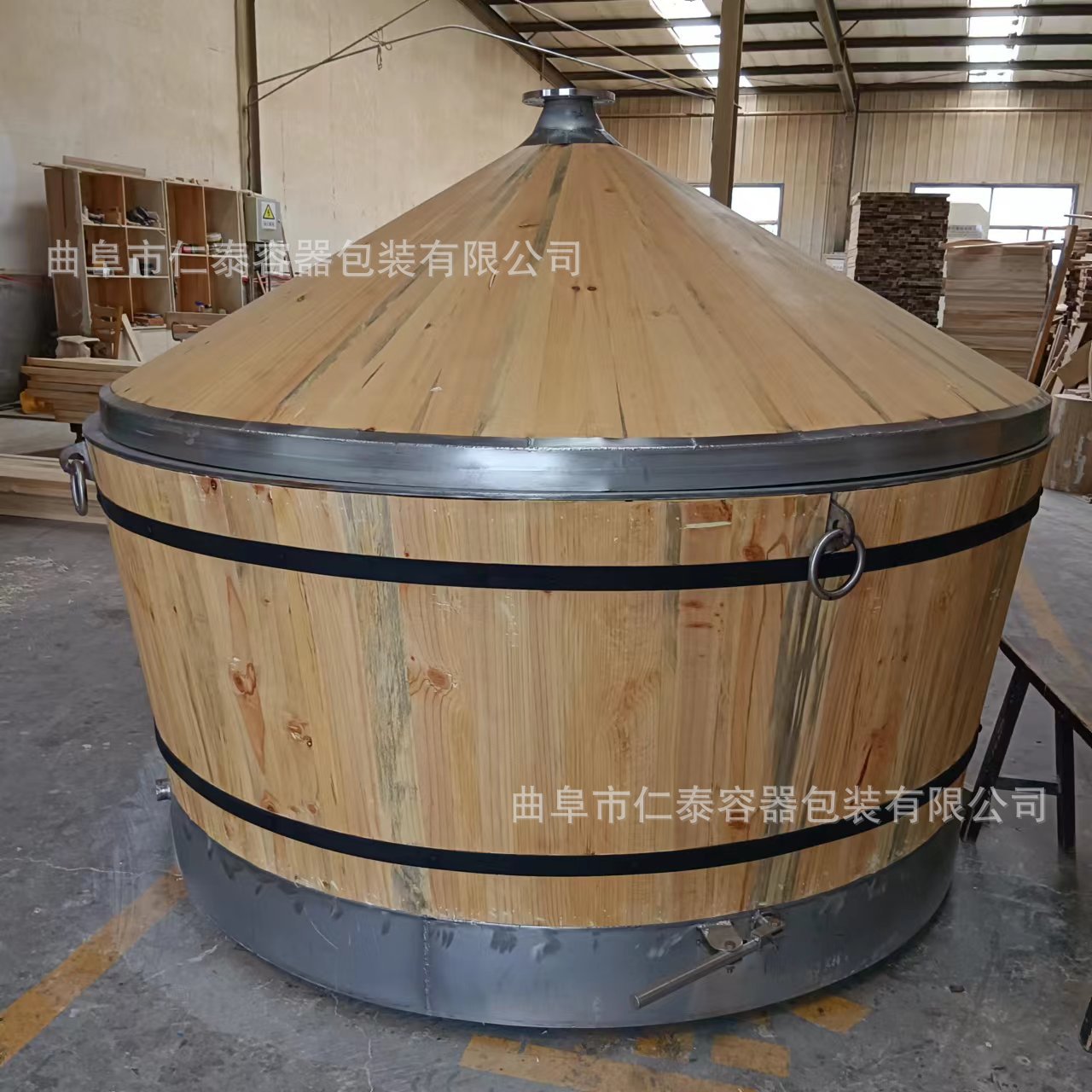 木质白酒酿酒设备 仿古蒸馏甑锅不锈钢内胆 仿古酒甑一手货源