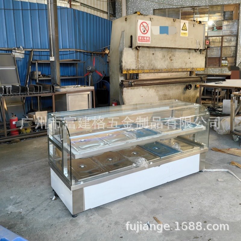 快餐保温台商用小碗菜大型中式打菜台食堂饭堂称重酒店加热设备
