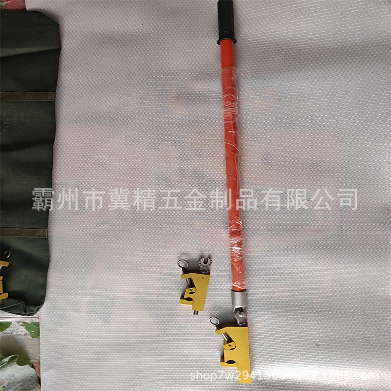 电力施工引线锁杆带电作业双头钩锁杆1M绝缘锁线杆双线夹持器