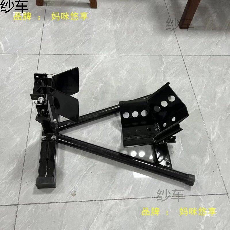DIY摩托车拖车架限位器前轮驻车固定支架运输夹胎器托运架