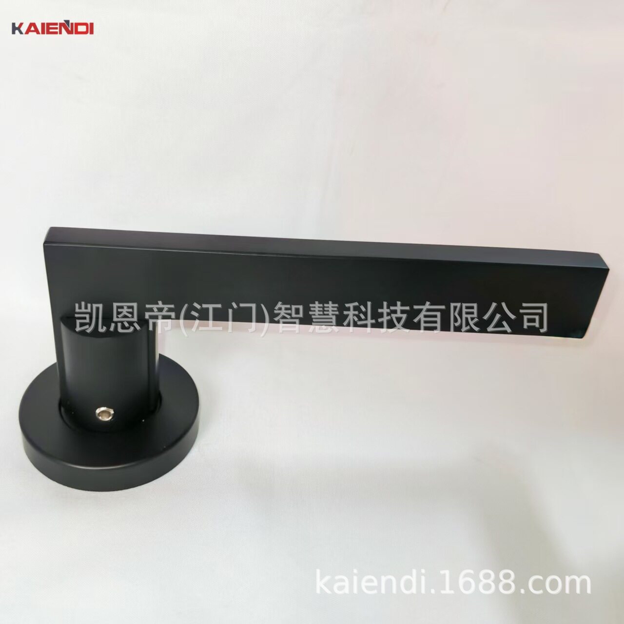 凯恩帝KAIENDI家用不锈钢黑色门把手静音简约门把手