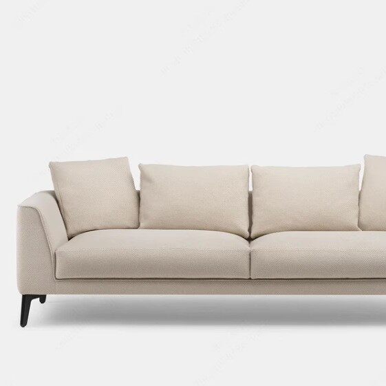 简约现代客厅三人位布艺沙发轻奢风格北欧大小户型酒店公寓沙发