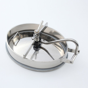 厂家直供卫生级人孔盖304不锈钢快开压条常压人孔不锈钢压力人孔