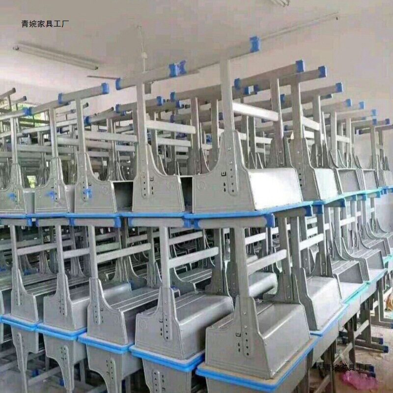 中小学生辅导班课桌椅厂家直销培训班课桌托管班双人学校升降书桌