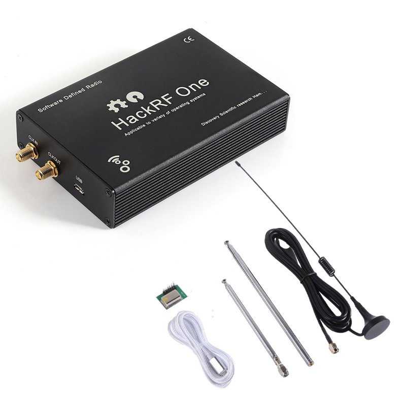 跨境开源 HackRF One R9 (1MHz-6GHz) 软件无线电 铝合金外壳