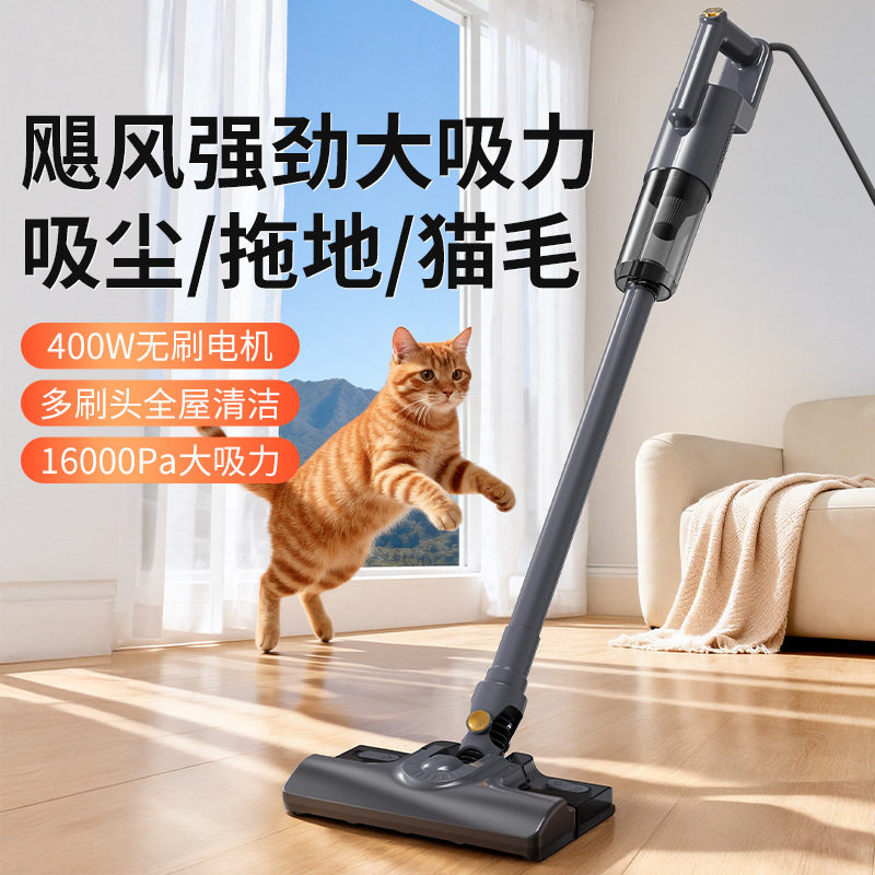 批发有线吸尘器家用大吸力强力除螨仪手持吸拖一体小型洗地机