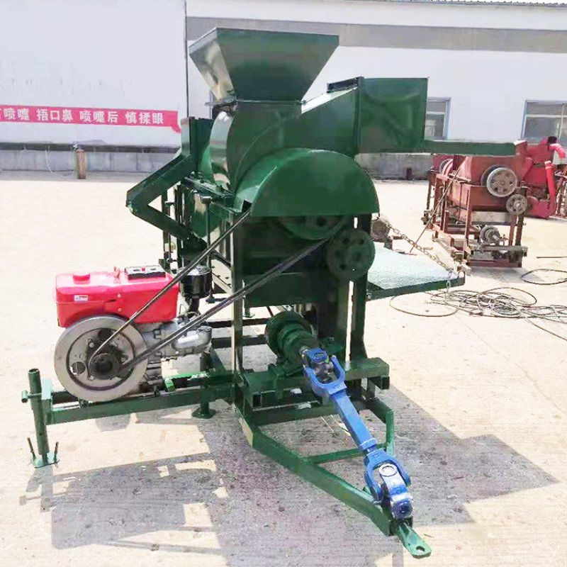 12马力柴油机配套玉米脱粒机阿富汗大豆脱粒机农用小麦脱粒机新款