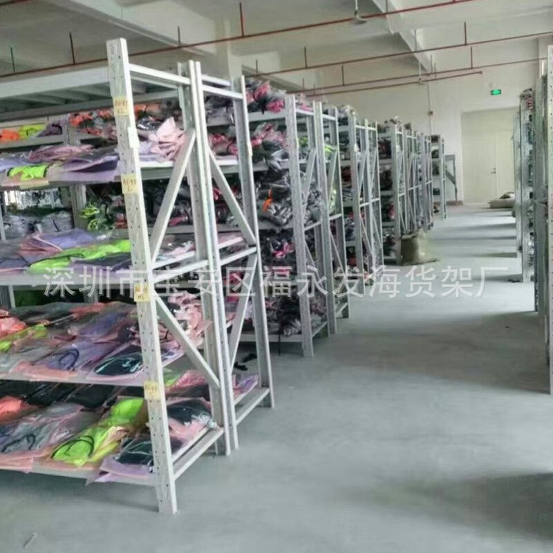 深圳货架工厂五金仓储仓库置物铁架子中型物流设备服装架子展示架