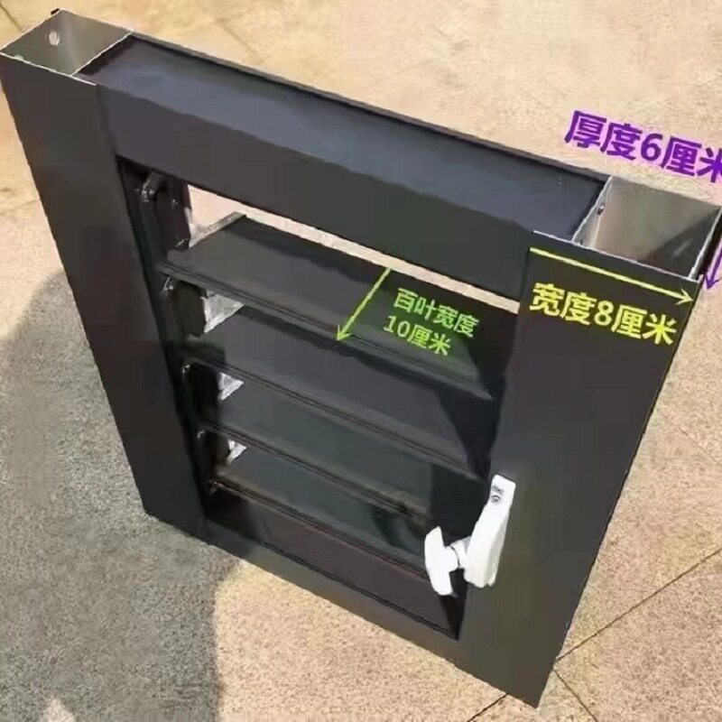 定制电动铝合金百叶窗防雨防沙电动通风窗按需定制耐腐蚀量大优惠