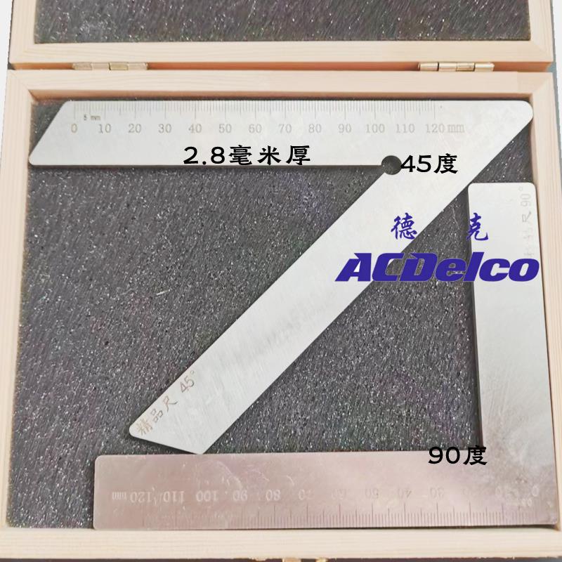 高精度门窗角度测量尺4mm厚45度90度不锈钢角尺铝合金塑钢断桥铝