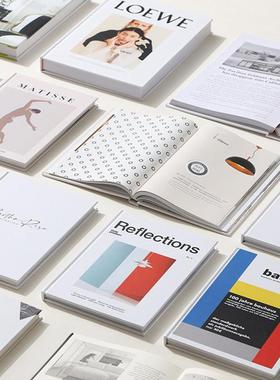 现代家居样板间书房书柜翻页杂志仿真书籍售楼处桌面软装饰品摆件