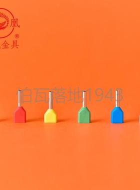 凤凰 TE1508 双线管型预绝缘端头LD4 冷压接线端子1000只