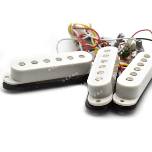 高端St电吉他单拾音器全套电路与拾音器500K电位器连接电缆