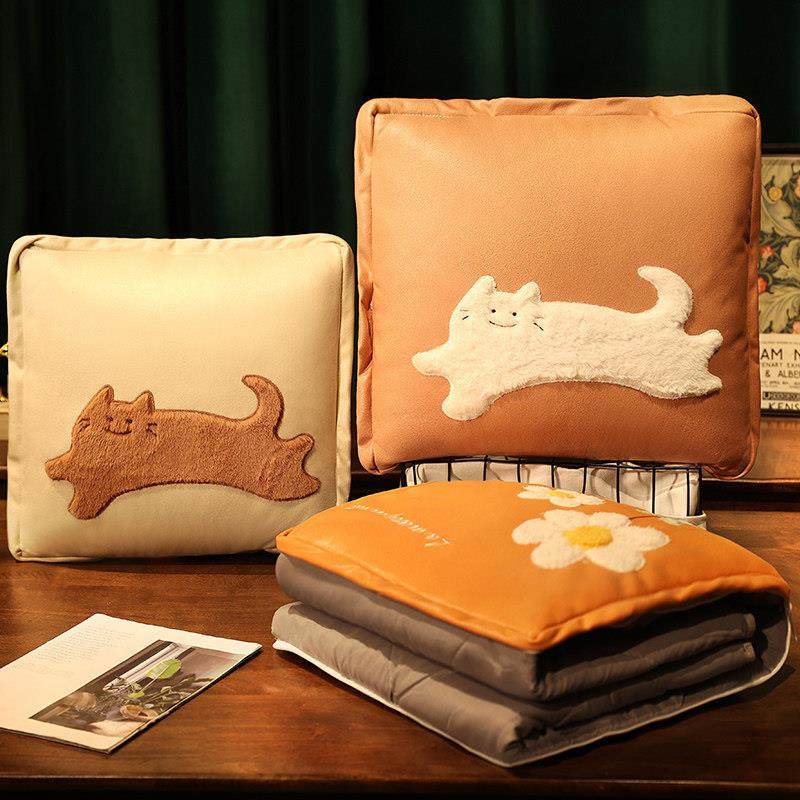 ins花朵抱枕被子两用办公室午睡枕头毯子二合一汽车靠枕女生睡觉,居家布艺,抱枕被,淘宝优惠券,粉丝福利购,淘宝优惠卷