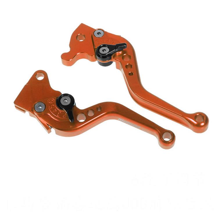 福喜迅鹰摩托车刹车手把改装JOG巧格6段可调牛角拉杆离合手柄配件