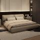 大象耳朵真皮床轻奢主卧大气意式 极简婚床储物皮艺现代简约双人床