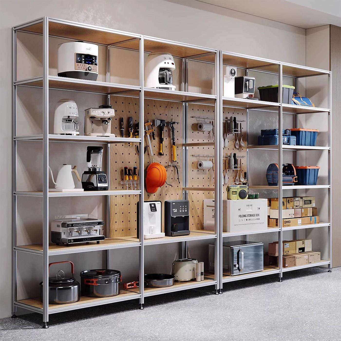 铝挤型材料海洋板展示柜陈列架展览会抽屉柜铝挤型材料货架样品展,商业/办公家具,置物架/陈列架/储物架/展示架,淘宝优惠券,粉丝福利购,淘宝优惠卷