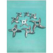 12型22型32型42型电动绞肉机不锈钢刀片十字刀片龟背刀片孔板