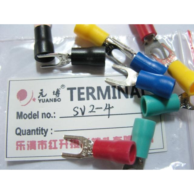 【厂家直销】SV2-4 叉形绝缘端子/1000祇/包/叉形接线端子