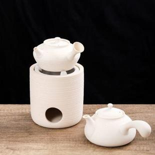 户外旅行茶具火炉风炉日式 白泥炭炉煮茶器功夫茶炉套装 侧把壶迷你
