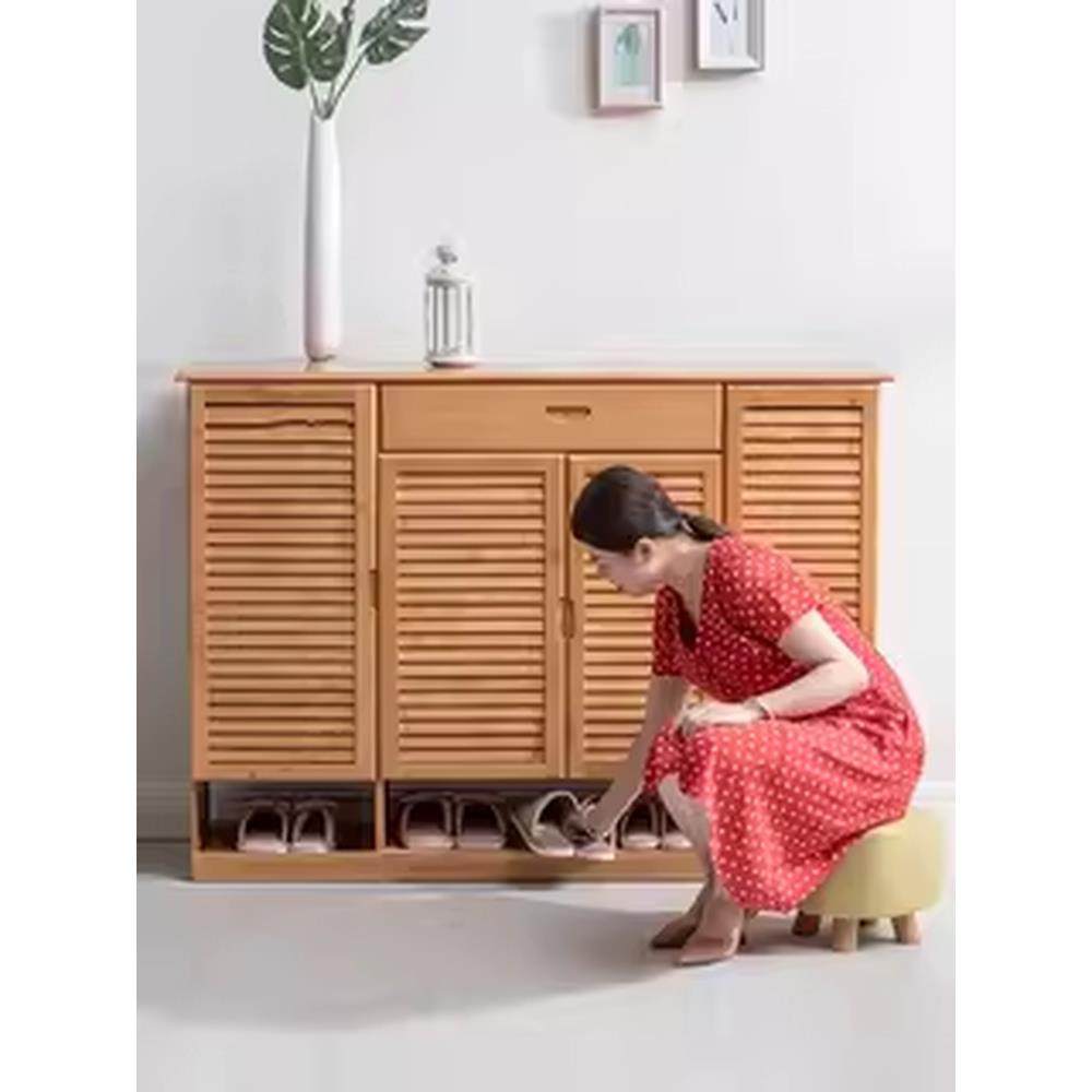 竹鞋架实木鞋柜简约多层经济简约现代客厅多功能家居门厅柜,住宅家具,鞋架,淘宝优惠券,粉丝福利购,淘宝优惠卷