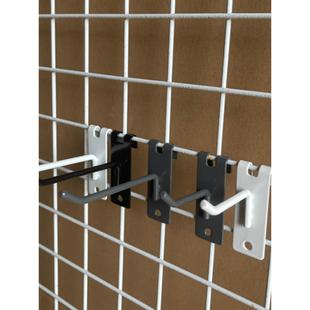 灰色挂钩黑色网架钩子外资手套手机配件挂钩铁丝网配件网格收纳勾