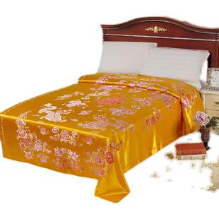 杭州丝绸被面软缎婚庆绸缎子被面结婚七彩织锦缎被面子龙凤结婚