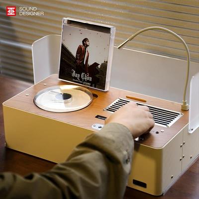 巫迷星复古CD机专辑播放器桌面木质蓝牙音响高保真高解析氛围居家