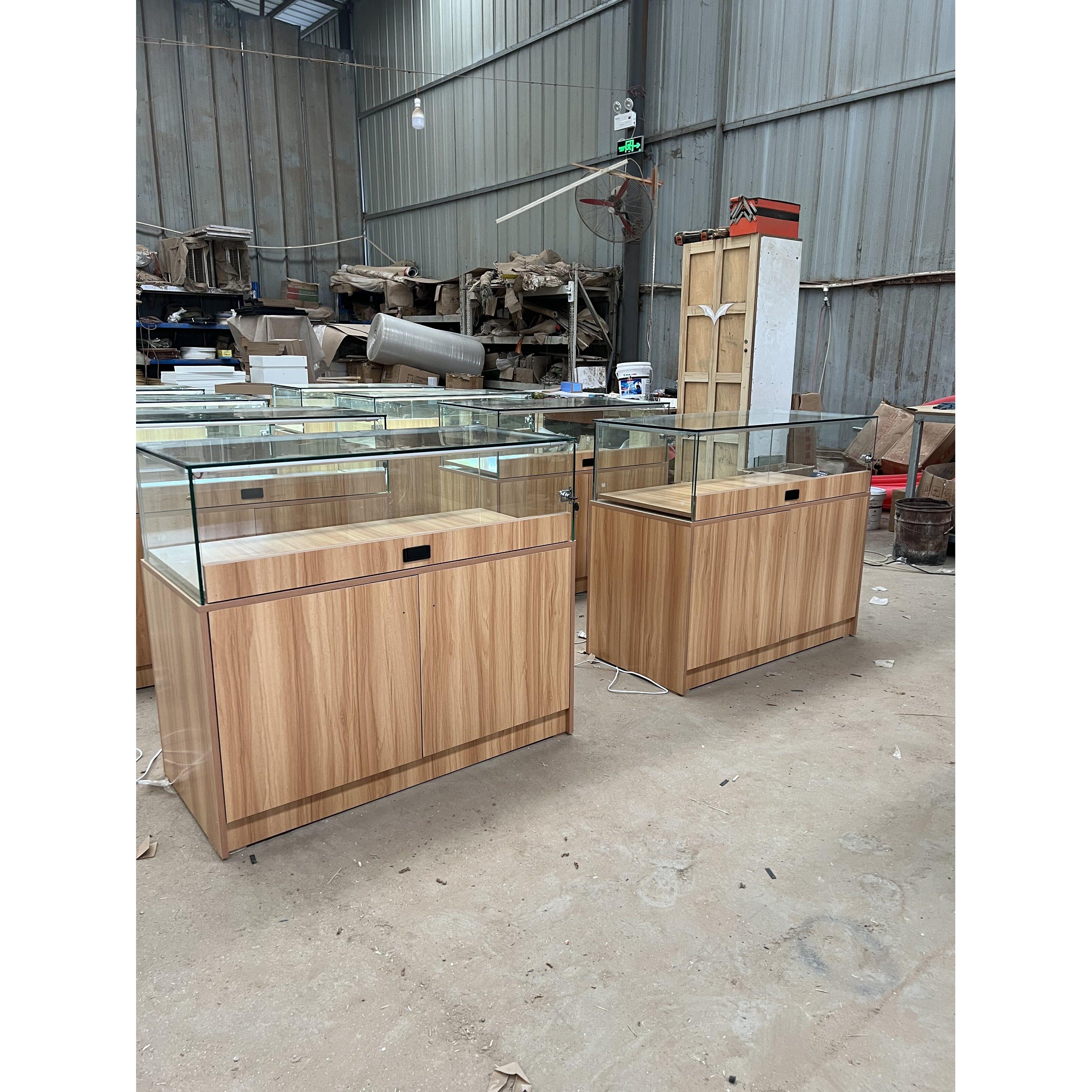 珠宝首饰展览柜台博物馆玻璃展示柜玉器文物展示台商用样品展示柜