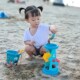 儿童沙滩玩具宝宝赶海边挖v沙土工具沙漏铲子桶玩沙子套装 玩沙池