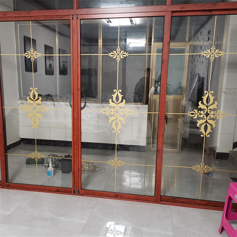 客厅阳台厨房移门装饰贴花镂空贴纸艺术玻璃门贴欧U式简约窗花自