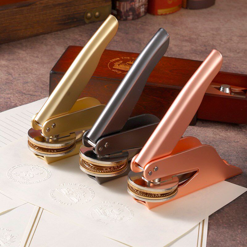 专业订制便携式手钳钢印凸凹模具压纹印章LOGOI图章DIY个性订制定