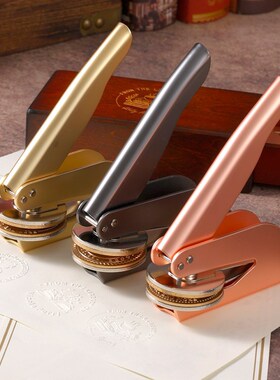 专业订制便携式手钳钢印凸凹模具压纹印章LOGOI图章DIY个性订制定