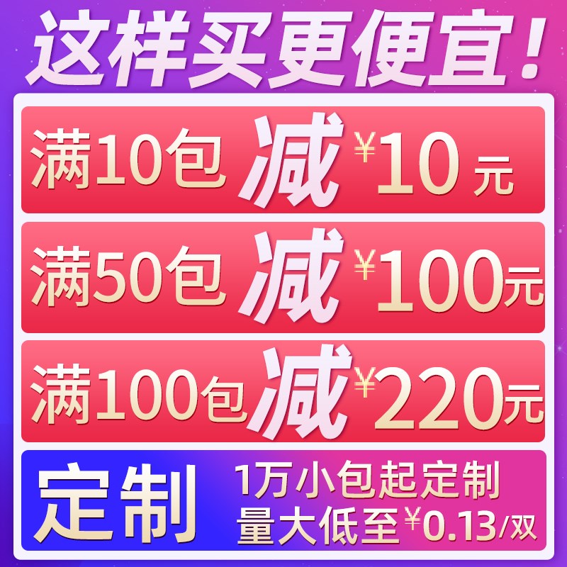 一次性手套独立包装加厚ppe透明食品餐饮龙虾披萨吃鸽创意定制LOG